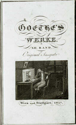 Titelkupfer zu"Werther"