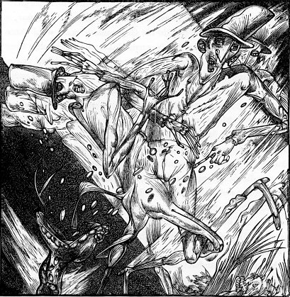 Karl-Georg Hirsch Holzstich zu Goethes M&auml;rchen