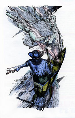 Karl-Georg Hirsch Farbholzstich zu Goethes M&auml;rchen